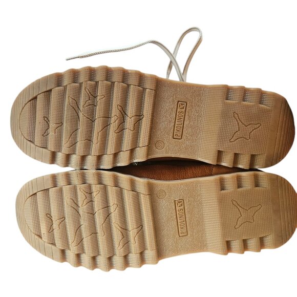 Pikolinos Vigo Brandy Lace-up Leather Ankle Boots Womens SZ 39 US 8.5 Brown - Picture 12 of 15